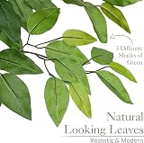 CHRISTOW Artificial Ficus Tree 5ft Lifelike PEVA Leaves Natural Wooden Trunk view 3