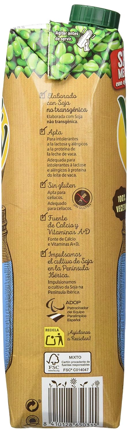 Vivesoy Bebida De Soja Sabor Natural - 1000 ml: Amazon.es ...