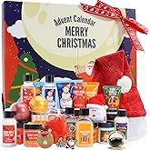 Advent Calendar 2025-24 Days of Beauty Advent Calendar, BFFLOVE Spa Gift Baskets with Shampoo Bar, Bath Bombs, Christmas Gifts for Women Christmas Gifts for Women