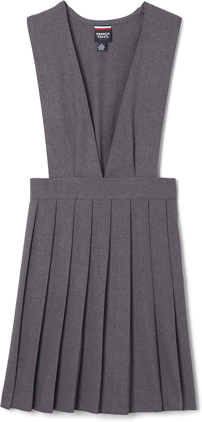 French Toast Girls' VNeck Pleated Jumper Clothing
