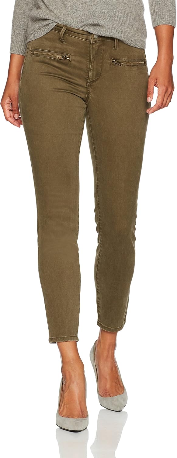 NYDJ Women's Petite Size Skinny Chino Pants, Dry Sage with Zipper, 14P at  Women’s Clothing store