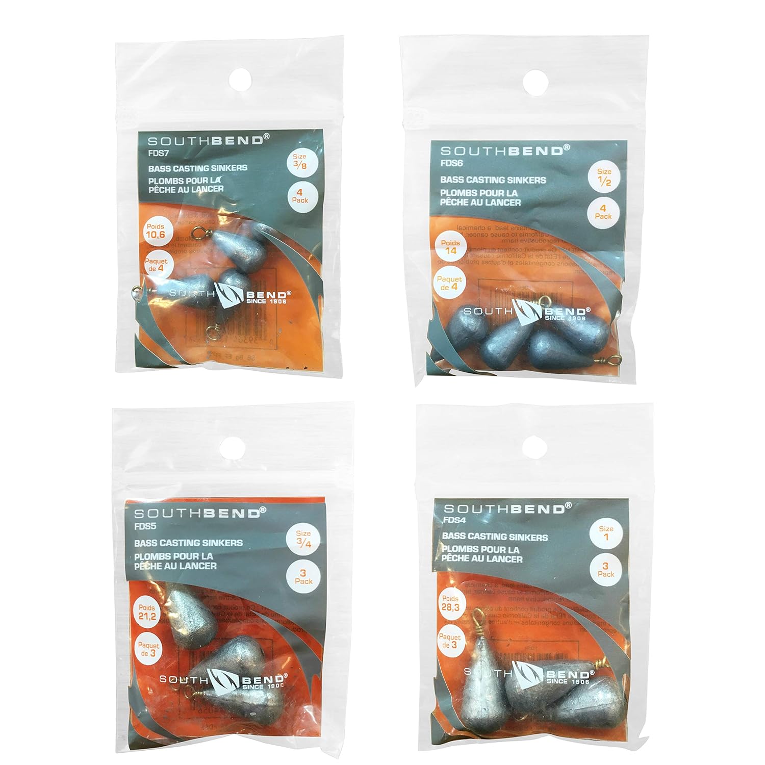 3 8オンスディプシーシンカー 1 2オンスディプシーシンカー 3 4オンスディプシーシンカー 1オンスディプシーシンカー B07f21hwzt バンドル フィッシングディプシーシンカー バスキャスティングシンカー オモリシンカー ブランド品専門の