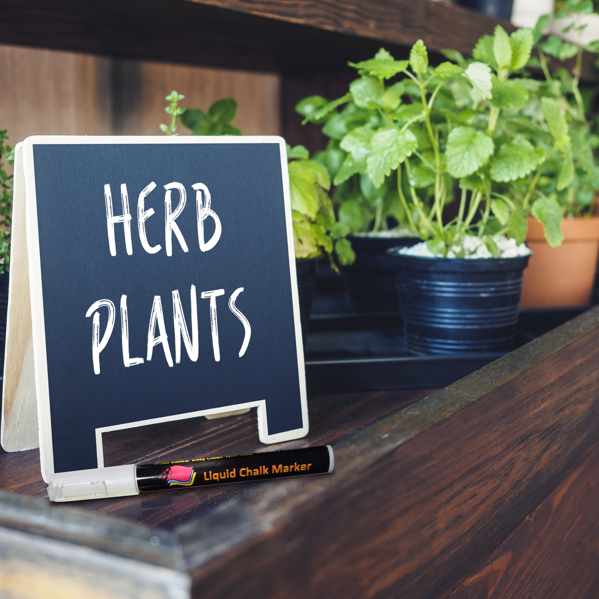 Liquid Chalk markers pens with erasable ink and 3MM reversible tips 8 pack neon colors 32 free chalkboard labels by Crafts 4 ALL