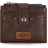 Montana West X Wrangler Womens Wallet Small Women's Wallets, Card Cases & Money Organizers Small Wallets Woman Bifold Credit Card Wallet with Removable ID Window