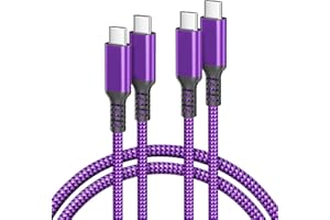 Basesailor for iPhone 17 16 Pro Charger Cable,USB C to USBC 100W Cable 10ft/2Pack,Power Delivery Fast Charging Type C PD for 