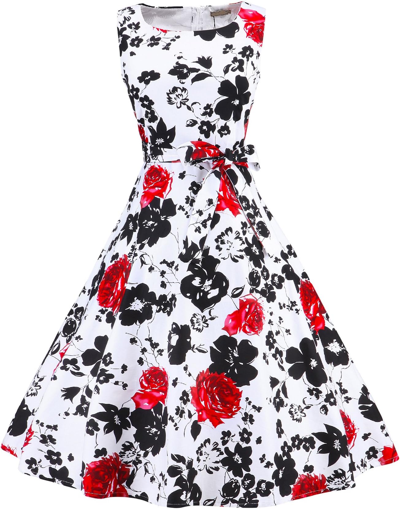 iLover Vintage 1950's Floral Spring Garden Party Picnic Dress