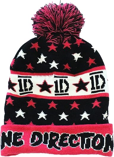 girls black bobble hat