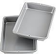 Wilton Recipe Right Non-Stick 9 x 13-Inch Oblong Cake Pans, Set of 2, Steel Cake Pans