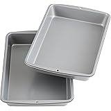 Wilton Recipe Right Non-Stick 9 x 13-Inch Oblong Cake Pans, Set of 2, Steel Cake Pans
