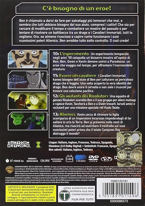 Amazon Com Ben 10 Forza Aliena Stagione 01 03 Italian Edition Animazione Movies Tv