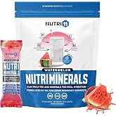 NUTRIMINERALS Hydration Electrolyte Powder Packets &mdash; Sugar-Free Electrolytes with Vitamin B1 &amp; Pink Himalayan Salt | Sodium, Potassium &amp; Magnesium for Energy, Recovery &amp; Hydration | 15 Stick Packs