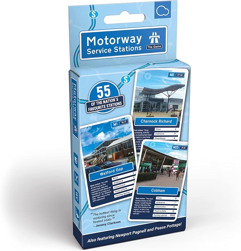 Bubblegum Stuff Motorway Service Stations Playing Cards Family Game