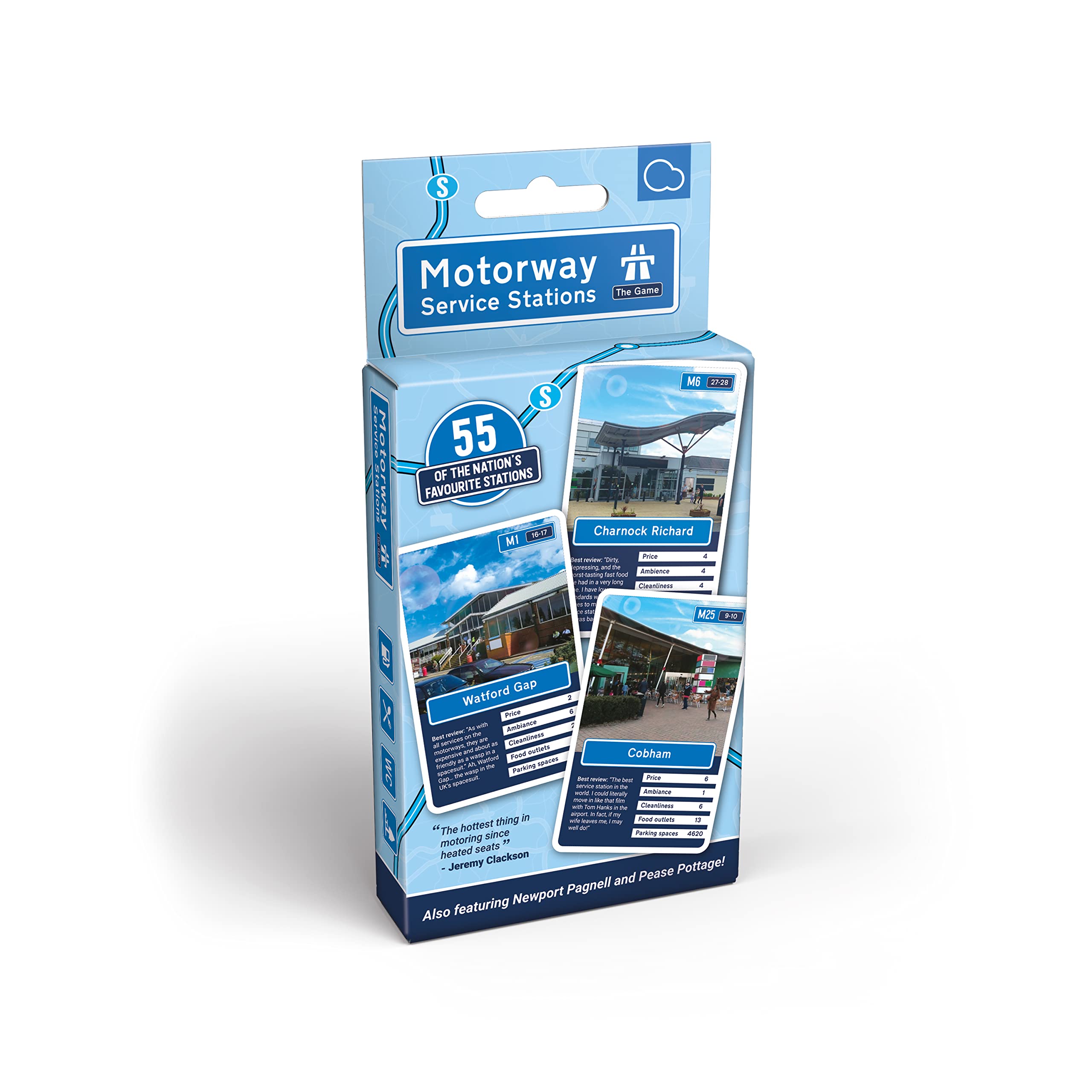 Bubblegum Stuff - Motorway Service Stations - Playing Cards, Family Stocking Filler Game - Games For Adults - Party Games, Travel Games