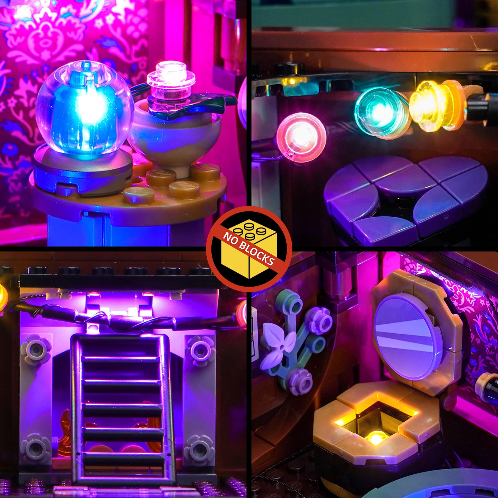 Led Licht Set Kompatibel mit Lego Thing's Apartment 76785 (Kein Modell), Dekorationsbeleuchtungsset Compatible with Lego 76785 Thing's Apartment Bausteinen Modell 5