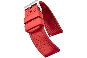 STUNNING SELECTION ALPINE Sporty Premium Soft Silicone Adjustable Watch Band - Replacement Rubber Watch Bands for Women & Men - Waterproof Quick Release Watch Straps - Compatible with Regular & Smart Watch Bands