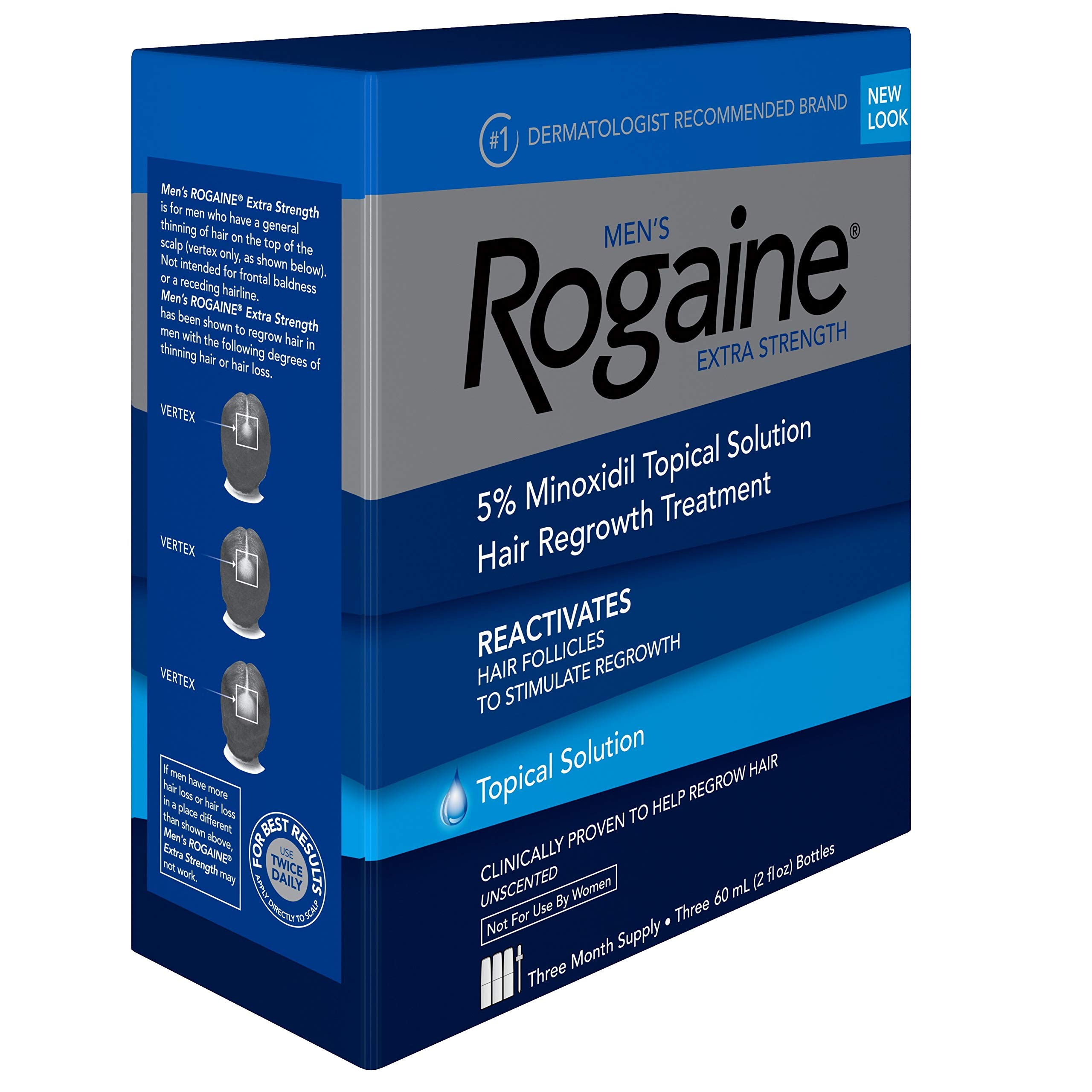Men S Rogaine Extra Strength 5 Minoxidil Topical Solution For