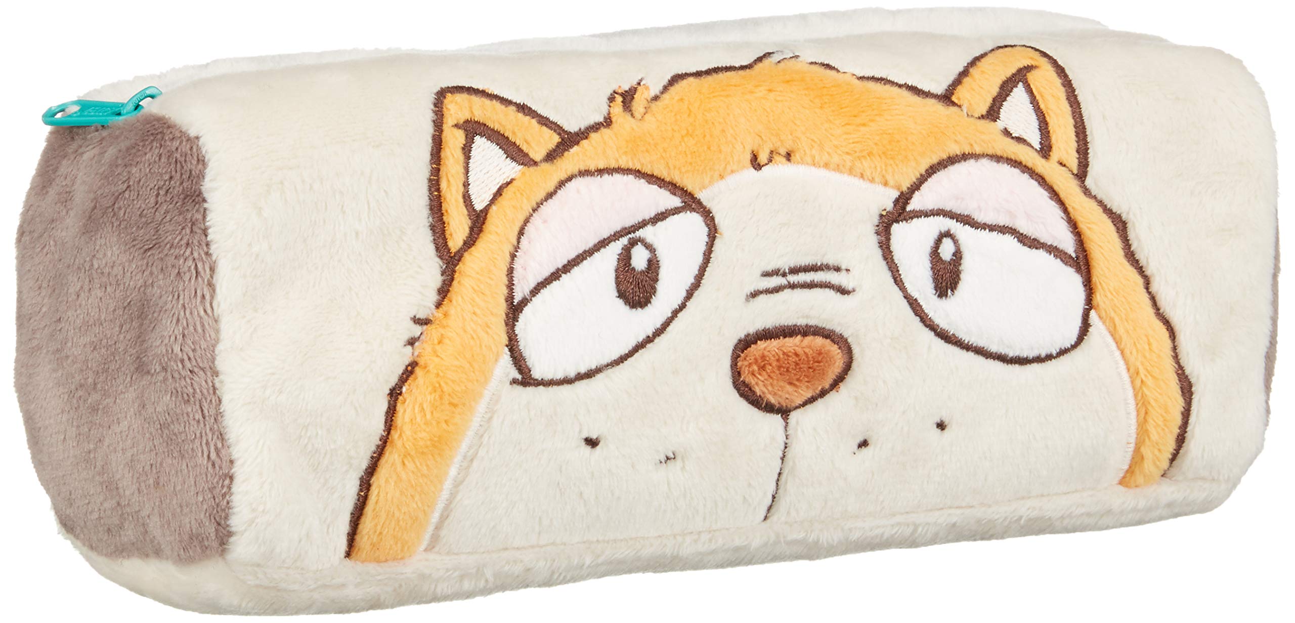 Nici 39041 Pencil Case Plush Beige/Grey/Orange