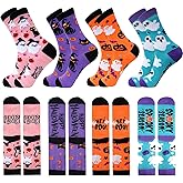 ANOTION Halloween Socks - Novelty Printed Gifts for Women, Men, Teen Girls, Boys