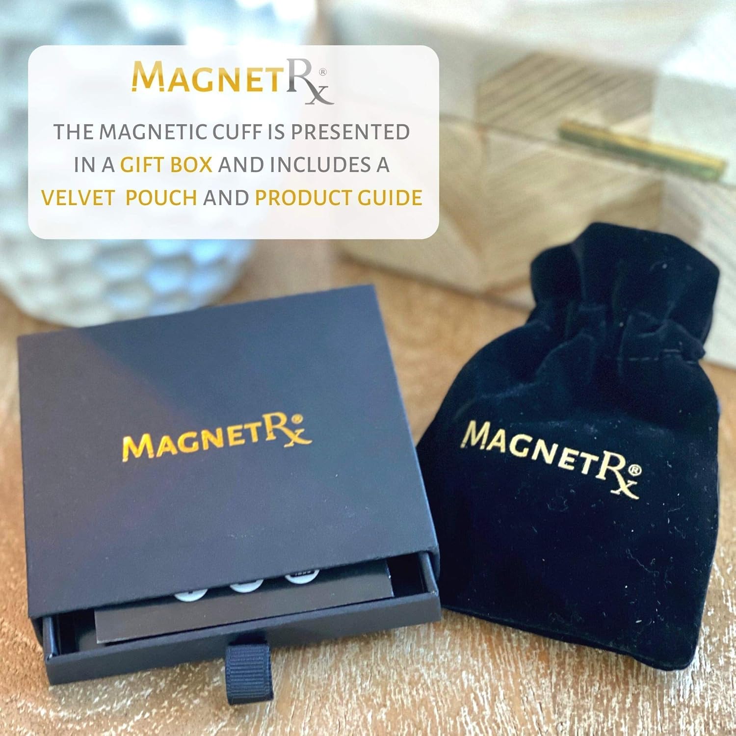 MagnetRX® Magnetic Therapy Bracelet Cuff - Twisted Cable Stainless Steel Bangle Magnetic Bracelets for Pain Relief, Balance & Energy - Elegant Golf Bracelet for Men & Women (Black | Small): Health & Personal Care
