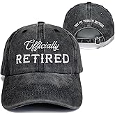 Giavuwn Officially Retired Hat for Men Women Ritirement Gift, Embroidered Not My Problem Anymore Baseball Cap