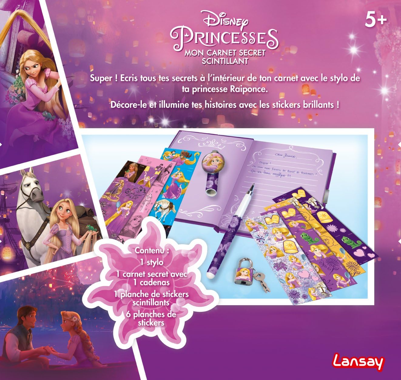 Lansay 25134 Carnet Secret Raiponce Amazon Fr Jeux Et Jouets