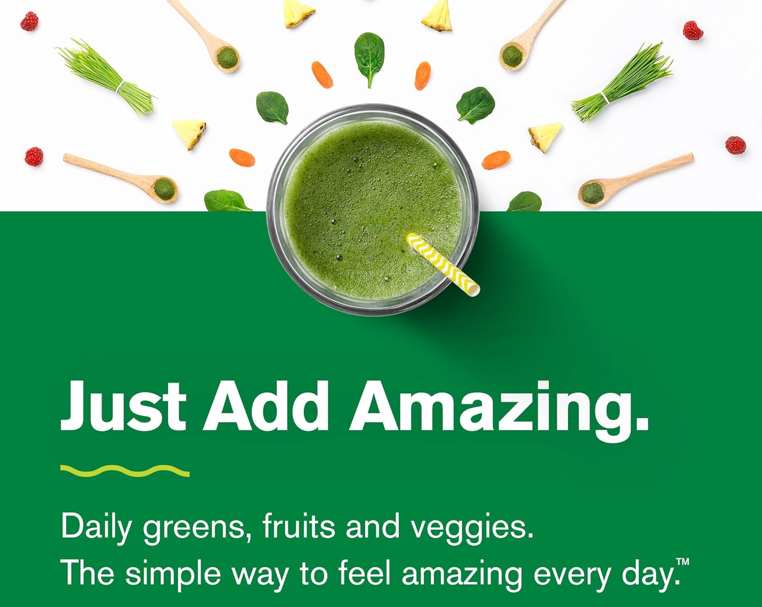 Amazing Grass Wheat Grass Powder: 100% Whole-Leaf Wheat Grass Powder for Energy, Detox & Immunity Support, 100 Servings : Powdered Drink Mixes : Grocery & Gourmet Food