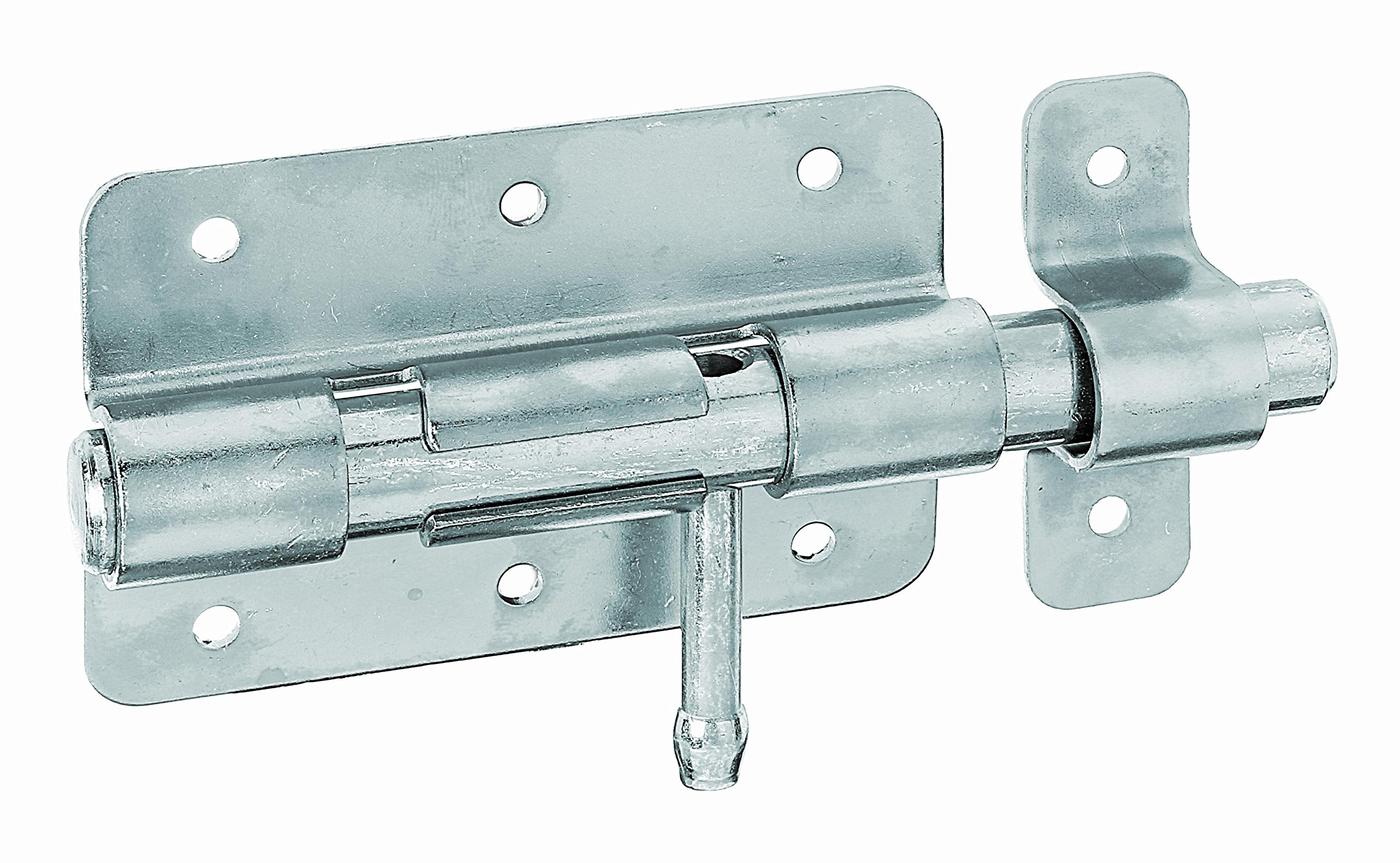 Alberts 863241 Bolt Bolt with Round Handle and Attached Loop Galvanised Blue Galvanised Plate 95 x 67 mm Bolt Diameter 15.5 mm Total Length 135 mm Set of 10