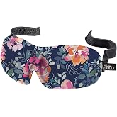 Bucky 40 Blinks No Pressure Eye Mask for Travel & Sleep, Midnight Floral, One Size