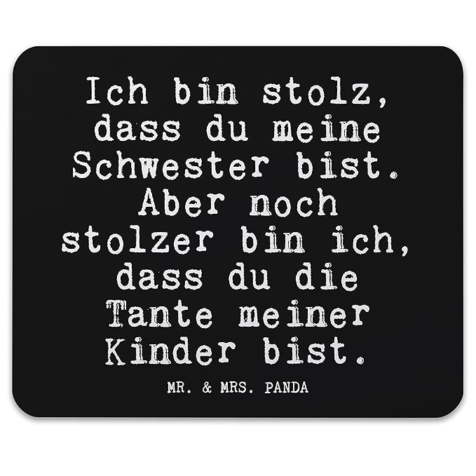Mr Mrs Panda Mauspad Druck Mit Spruch Ich Bin Stolz