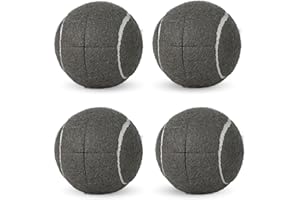 LITIAN 4 Pack Pre-Cut Tennis Balls for Walkers – Heavy Duty Glide Balls with Felt Pads for Walkers & Furniture Legs, Floor Protection, Tennis-Themed Party Decor