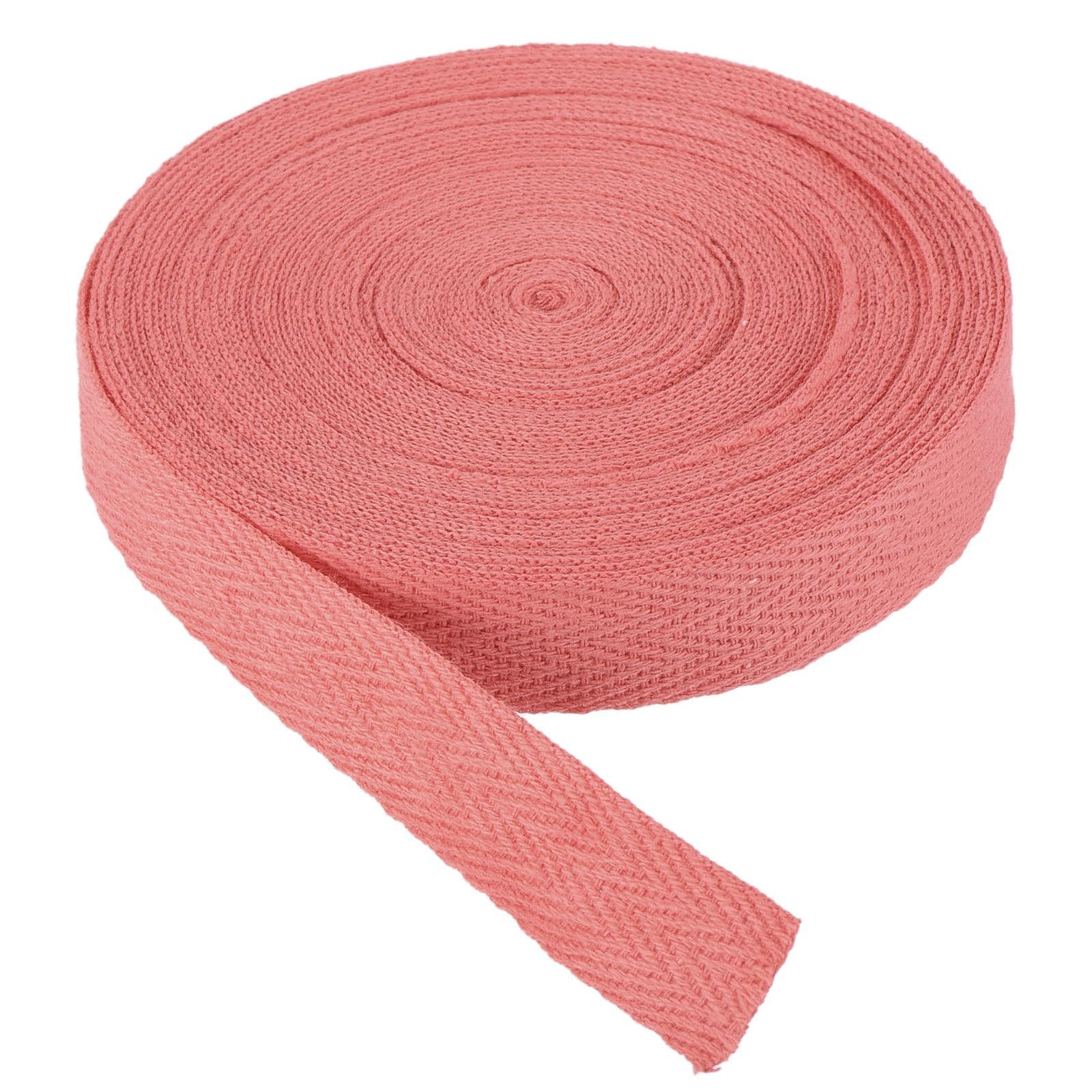 PATIKIL Cotton Twill Tape 15mm(5/8") 9m(10 Yards) Cotton Ribbon Bias Binding Tape Herringbone Webbing Trim for Sewing Gift Wrapping DIY Dark Pink