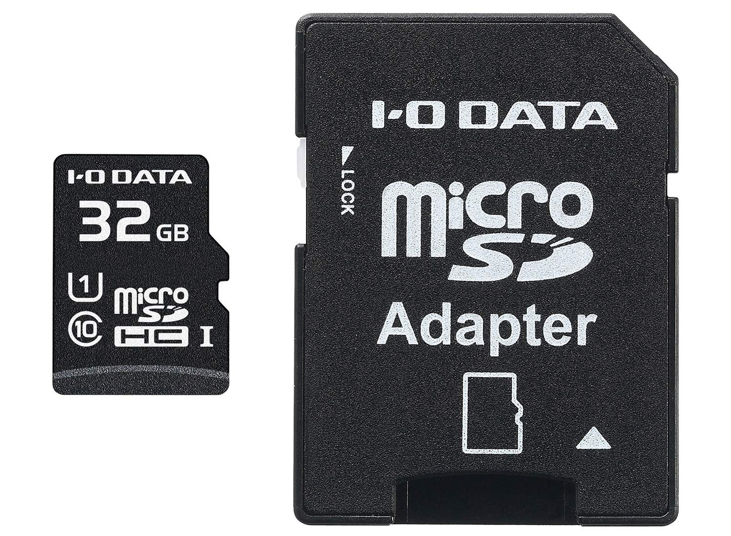 アイ・オー・データ microSDカード 32GB ハードウェア保証(6か月) UHS-I(スピードクラス1)/Class10対応 Nintendo Switch動作確認済 ドライブレコーダー向け 耐X線 変換アダプター付 日本メーカー EX-MSDU1/32G商品画像