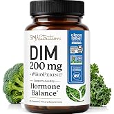 DIM Supplement 200 mg, Estrogen Balance for Women &amp; Men, Doctor-Formulated | Hormonal Acne Menopause Hormone Balance &amp; Antioxidant Support, Clean Label Project Certified Diindolylmethane, 60 Capsules