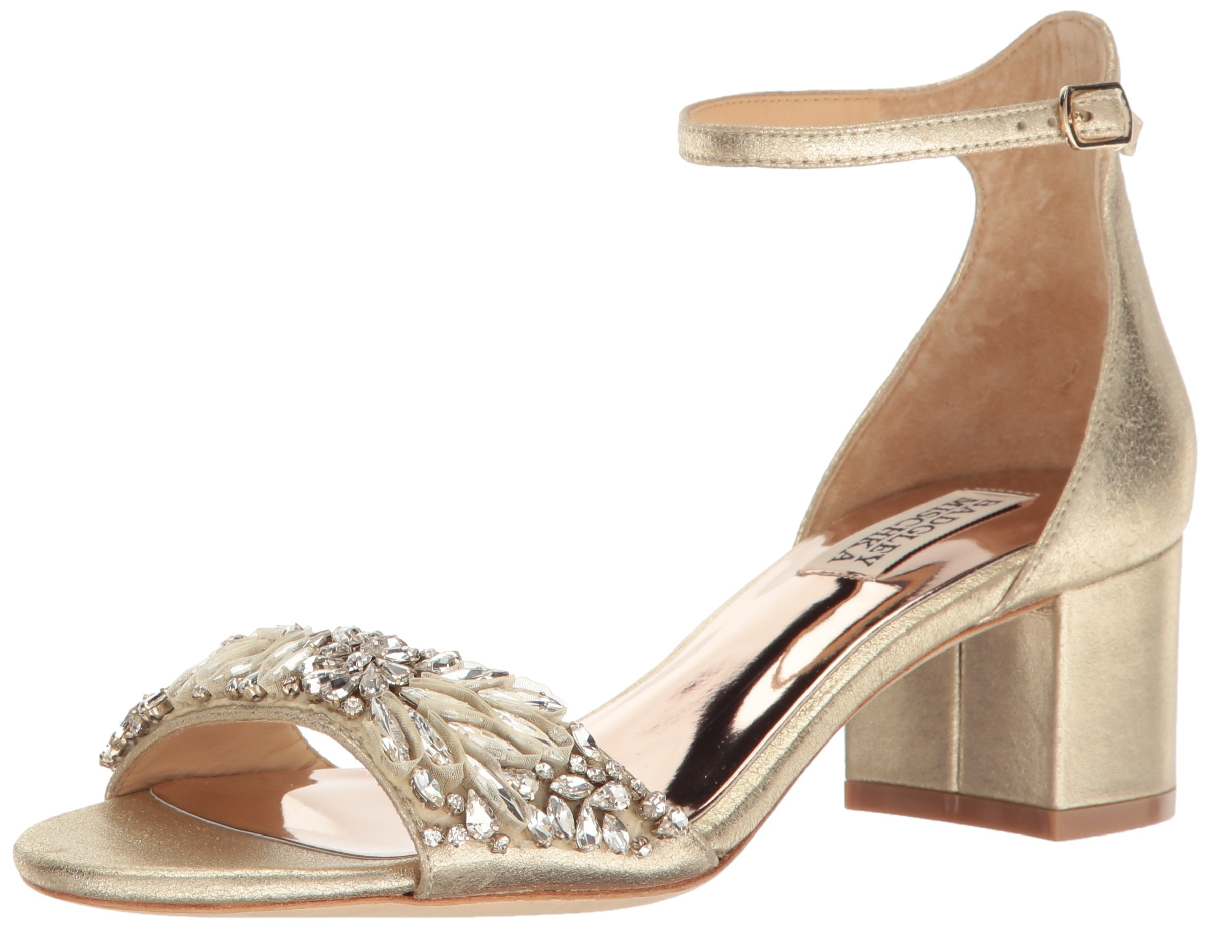 badgley mischka vega ii metallic sandal