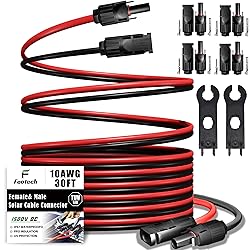 Feotech Twin Wire 30FT Solar Extension Cable