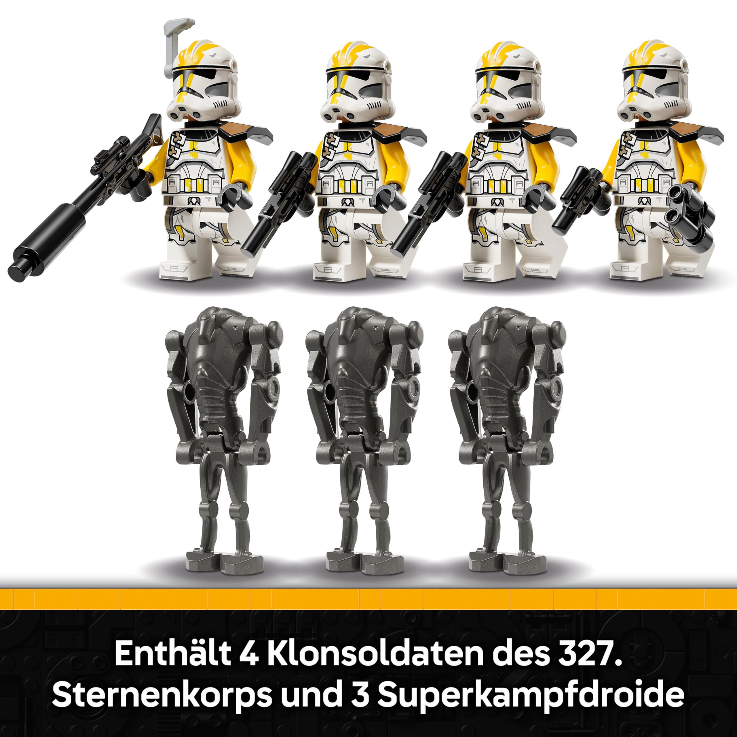 LEGO Star Wars Klonsoldaten des 327. Sternenkorps Battle Pack - Spielzeug für Kinder ab 7 Jahren - Minifiguren zum Bauen und Sammeln - Kreatives Geschenk für Jungen und Mädchen - 75431 5