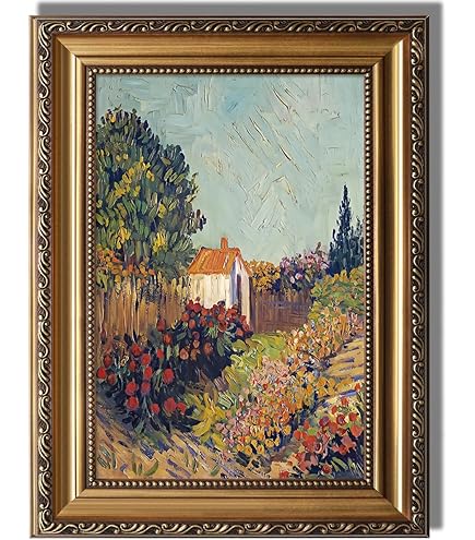 Amazon.com: Sunlit Winter by Peder Mork Monsted Framed Size:30x36