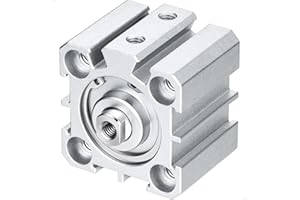 VIILOCK Pneumatic Air Cylinder 25mm Bore 10mm Stroke, Thin Air Cylinder Double Action Hydraulic Cylinders SDA 25 X 10