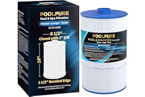 POOLPURE Replacement Filter for Sundance 6540-501, PSD85-2002, Unicel C-8380, Filbur FC-2810, Excel Filters XLS-840, Aladdin 18007, Baleen AK-70031, Magnum SU80, 85 sq.ft Filter Cartridge, Length: 14"