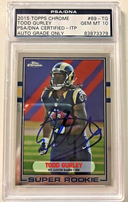 todd gurley signed football