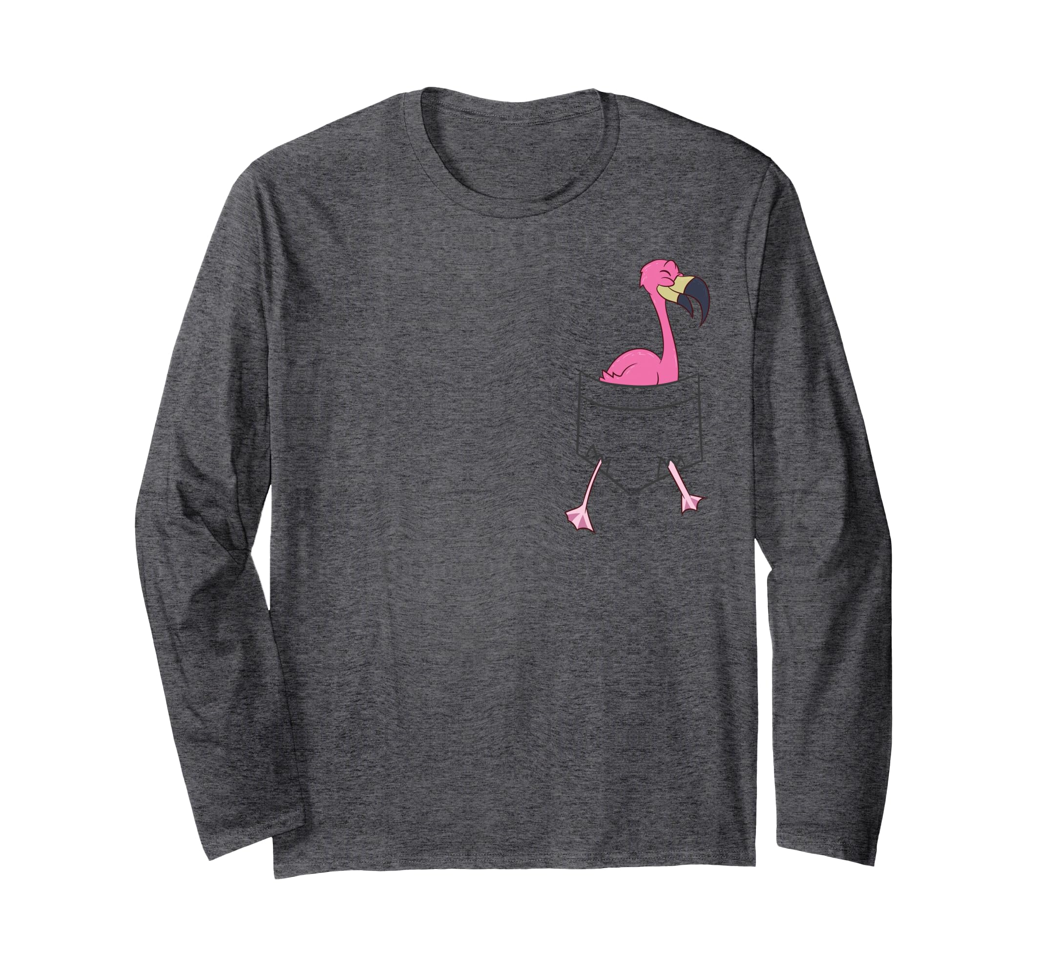 Pink Flamingo in Bag Cooler Bags Flamingo Long Sleeve T-Shirt