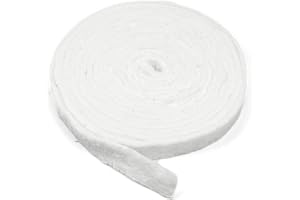 LYNN MANUFACTURING Strip Ceramic Fiber Alternative Blanket, 2200F Rated, 1" x 1/4" x 240", High Temperature Gasketing for Boiler, Wood Stove, Pellet Stove, Furnace, Kiln, Forge, 9505