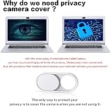 imluckies 2 Pack Metal Webcam Cover for Laptop MacBook iPad Tablet iPhone White view 3