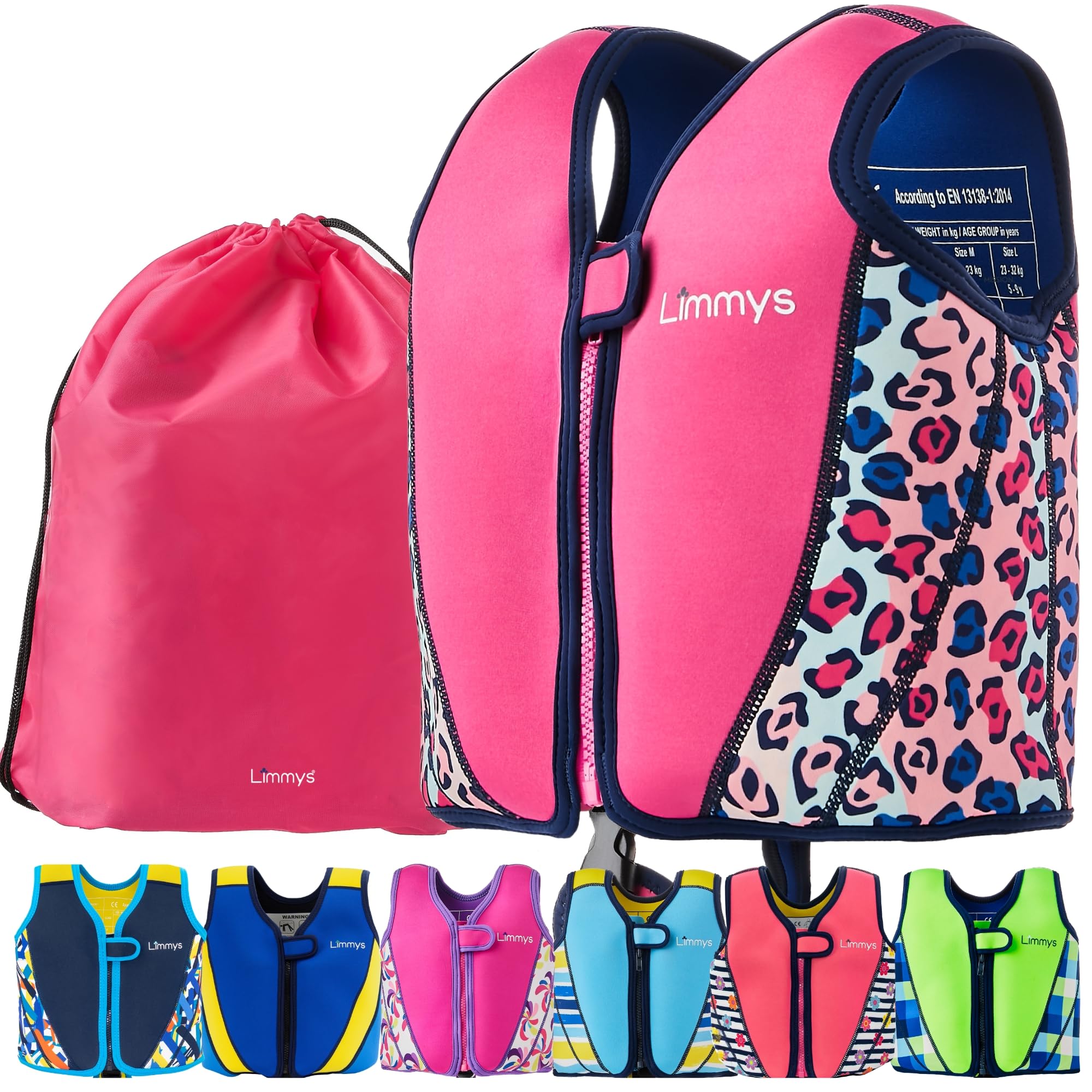 Limmys Neoprene Kids Swim Vest – Adjustable Buoyancy, Secure Fit, Awarded