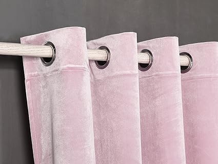 pimpamtex cortina opaca terciopelo termica aislante 140x270 cm con 8 ojales para salon dormitorio y habitacion cortinas opacas modelo terciopelo