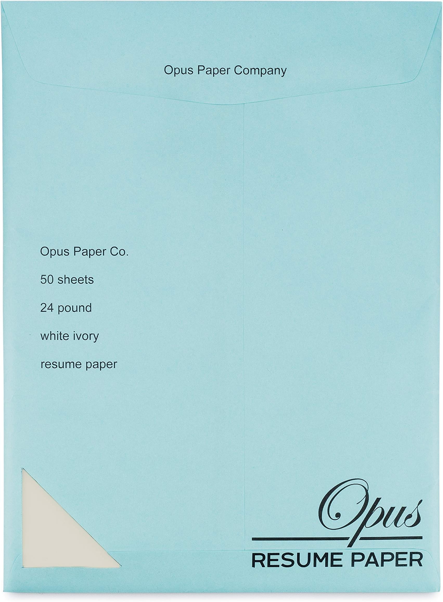 Plant 1 Tree with Opus Resume Paper | 50 Sheets | White Ivory | No Watermark | 24 Pound | Ideal Stationery for Resumes, Cover Letters, Letterhead