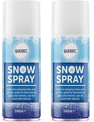 Quebec Artificial Snow Spray 100ml Snow Scene Decor Window Tree Glass