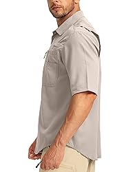 Men's Fishing Shirts with Zipper Pockets UPF