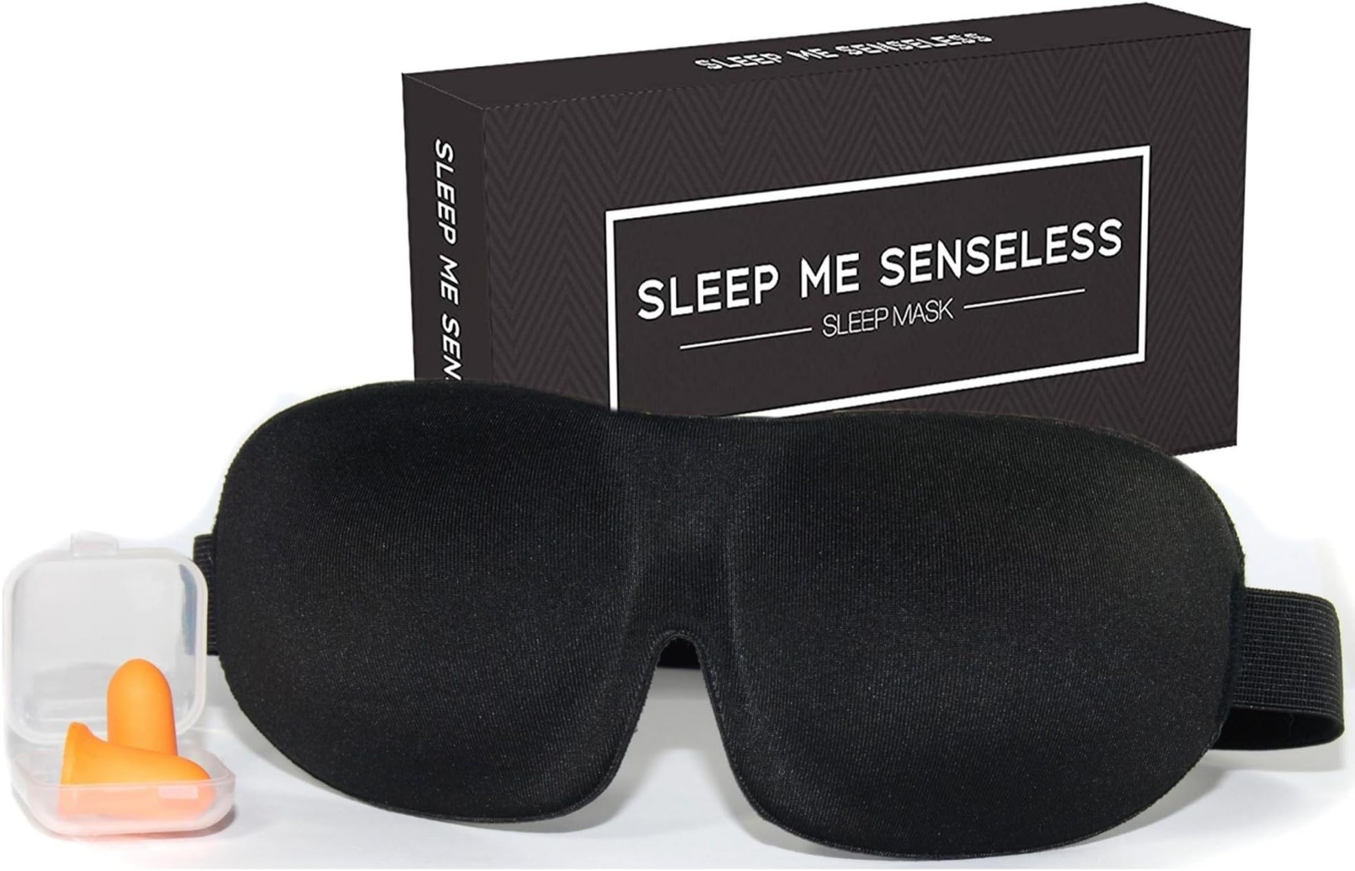 Contoured Sleep Mask with Adjustable Strap That Won't Get Caught in Hair |100% Light Blocking Blindfold | Best Eye Mask for Women and Men | Perfect for Eyelash Extensions | Won't Smudge Makeup