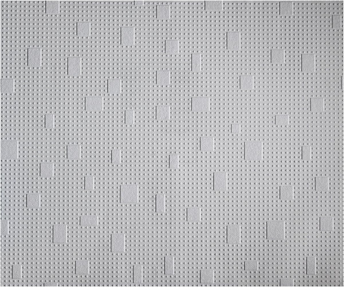 York Wallcoverings PT9802SMP Patent Decor Beads and Squares Paintable 8 x 10 Wallpaper Memo Sample